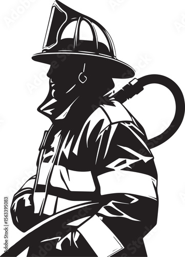 Firefighter in Action
