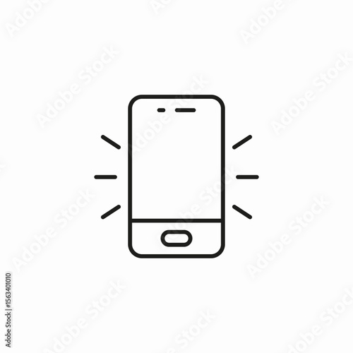 ringing mobile phone icon sign vector