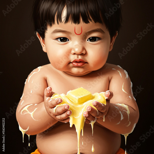 Peaceful Baby Enjoying a Sw...
