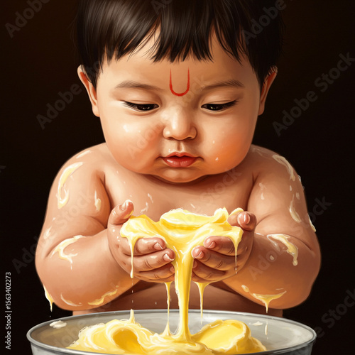 Content Baby Concentrating ...