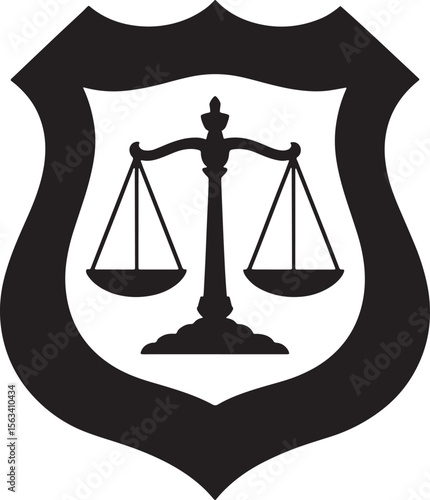 Legal Justice & Law Symbol Silhouette