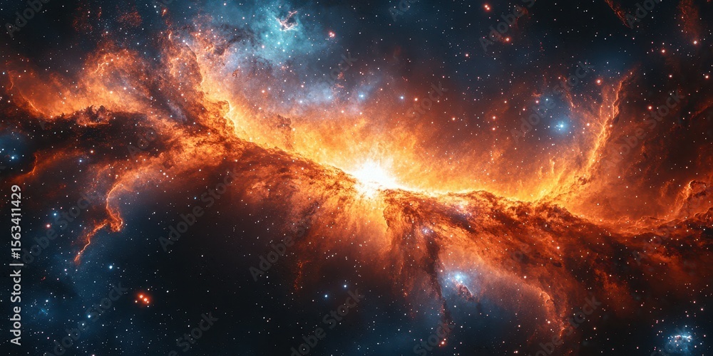 Bright cosmic explosion illuminates the vastness of space in stunning detail at the edge of a distant galaxy Bright cosmic explosion illuminates the vastness of space in stunning detail at the edge of a distant galaxy
