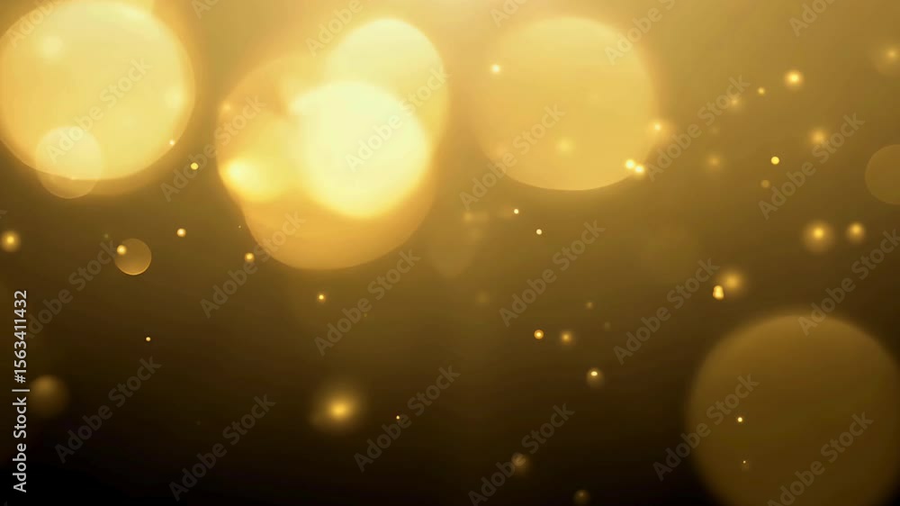 abstract glitter gold particle background seamless looping overlay 4k video