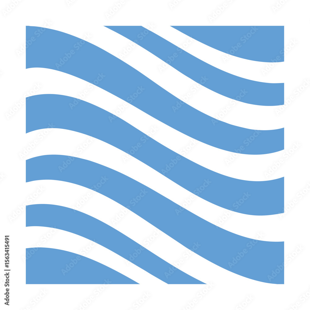 Obraz premium Abstract Blue and White Wavy Lines Background for Modern Design Projects