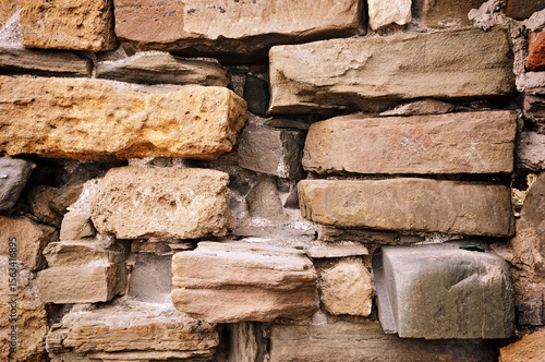 Stone blocks wall