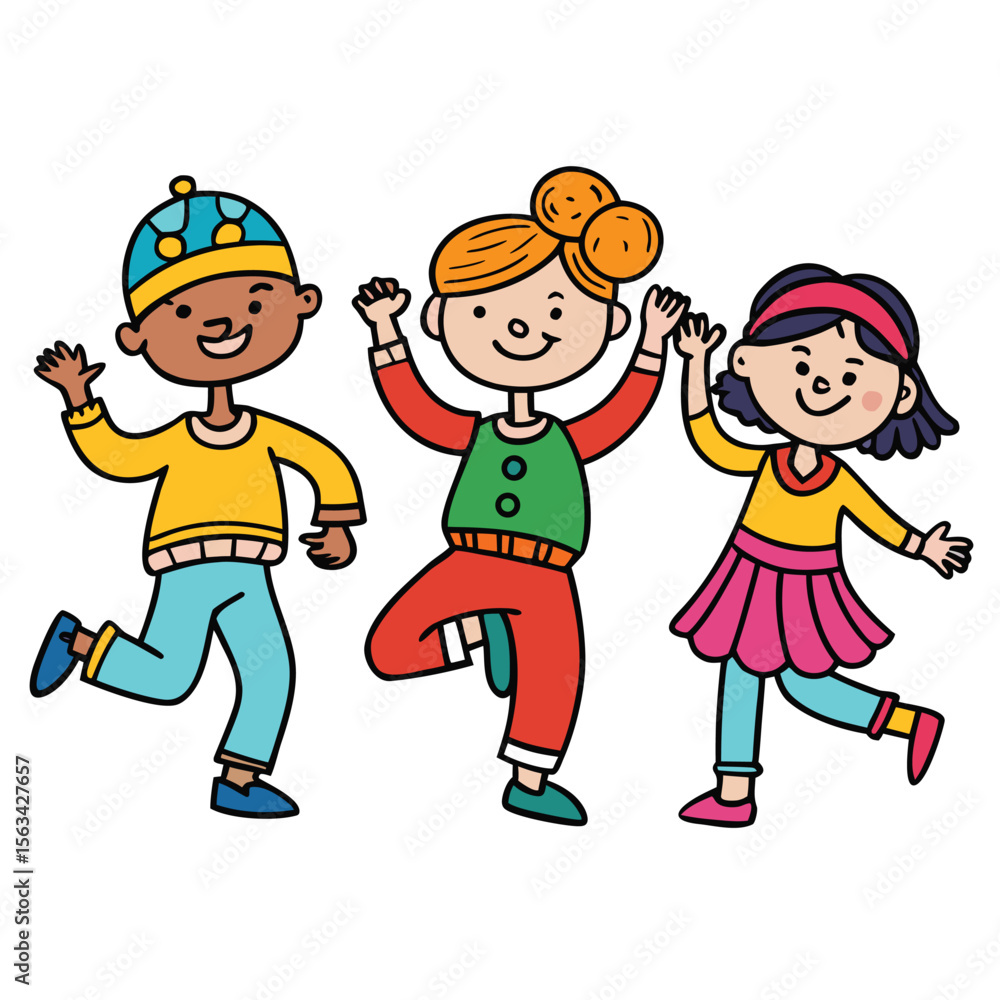 -doodle-illustration-of-boys-and-girls-dancing--co.eps -doodle-illustration-of-boys-and-girls-dancing--co.eps