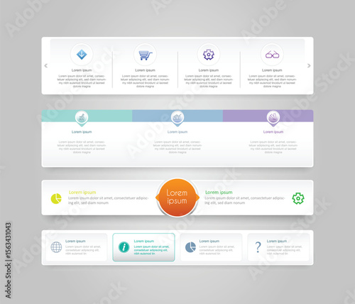 web design menu templates. website design template navigation elements. menu bar.