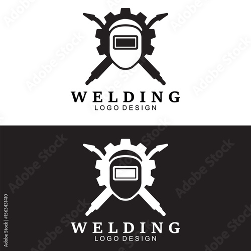 Welding Logo Design vector illustration, welding tool logo Welding service logo design, Welding company logo illustration vector design template