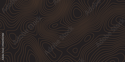 Dark topographic contour lines background design with minimalist elevation style.