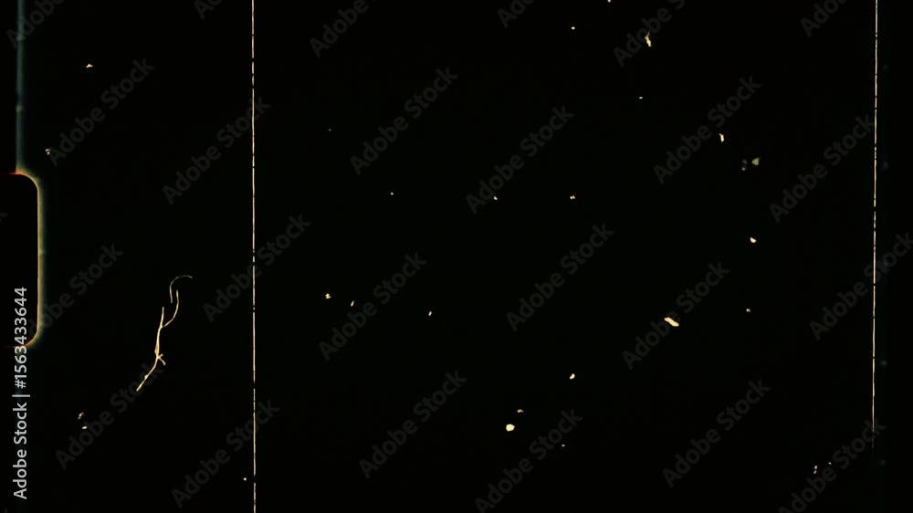 Vintage looping film strip background. Super 8 mm Film grain Dust and Scratches 4k vidieo