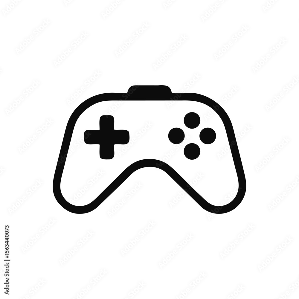Sleek and Minimalist Game Controller Illustration Simple Gaming Concept Design for Modern User Interfaces and Applications in Vector Format Sleek and Minimalist Game Controller Illustration Simple Gaming Concept Design for Modern User Interfaces and Applications in Vector Format