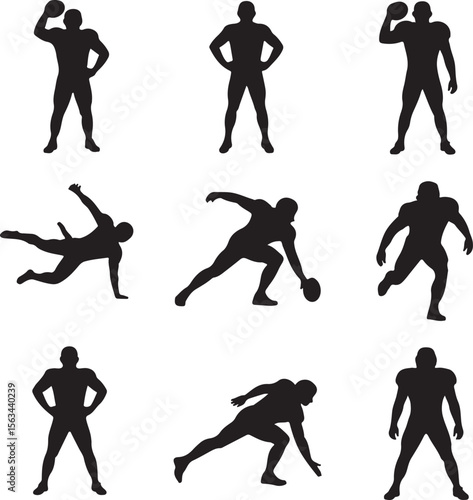 American Football Player Silhouette Bundle – SVG PNG for Cricut

Football Action Silhouettes – Tackle, Throw, Catch Vector Set

Helmet & Touchdown Silhouettes – Sports Clipart for DIY Projects

Americ