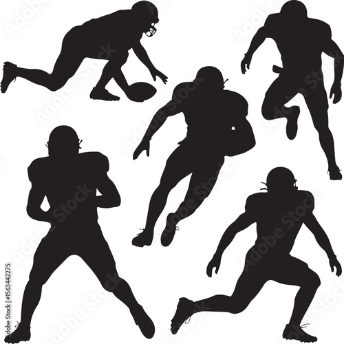 American Football Player Silhouette Bundle – SVG PNG for Cricut

Football Action Silhouettes – Tackle, Throw, Catch Vector Set

Helmet & Touchdown Silhouettes – Sports Clipart for DIY Projects

Americ