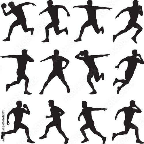 American Football Player Silhouette Bundle – SVG PNG for Cricut

Football Action Silhouettes – Tackle, Throw, Catch Vector Set

Helmet & Touchdown Silhouettes – Sports Clipart for DIY Projects

Americ