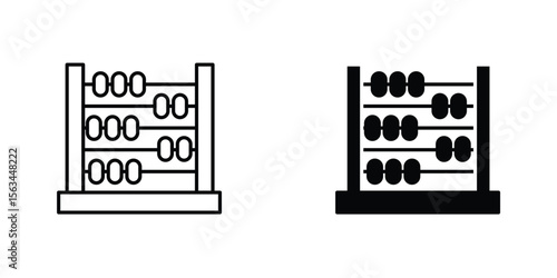 Abacus icon symbol logo graphic design element. EPS10