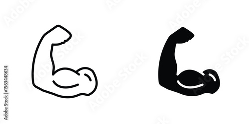 Arm icon symbol logo graphic design element. EPS10