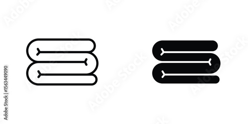 blanket icon symbol logo graphic design element. EPS10