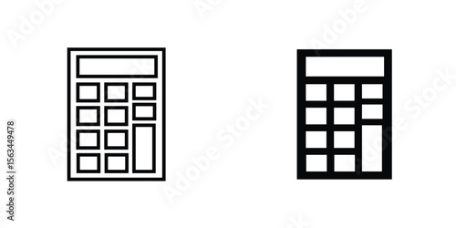 Calculator icon symbol logo graphic design element. EPS10