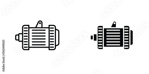 Car alternator icon symbol logo graphic design element. EPS10