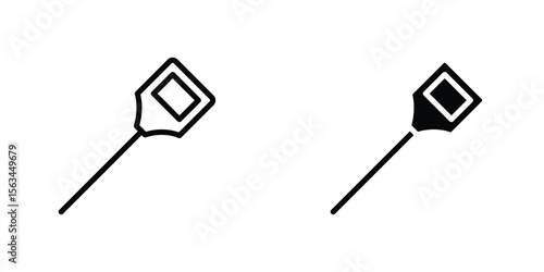 Car dipstick icon symbol logo graphic design element. EPS10