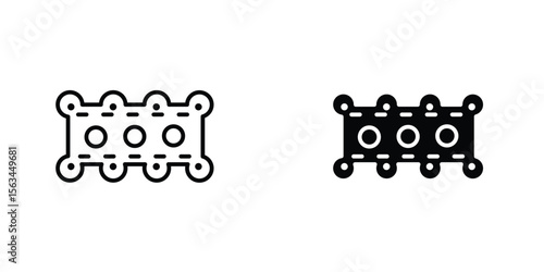Car gasket icon symbol logo graphic design element. EPS10