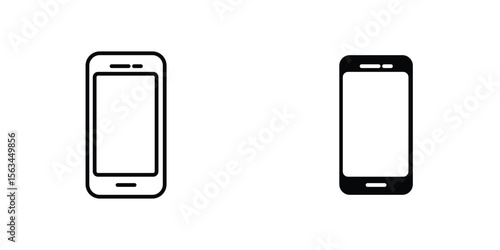 Cell phone icon symbol logo graphic design element. EPS10