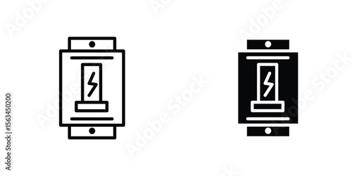 Circuit Breaker icon symbol logo graphic design element. EPS10