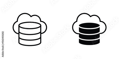 Cloud server icon symbol logo graphic design element. EPS10