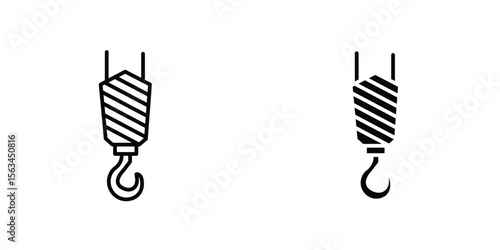 Crane icon symbol logo graphic design element. EPS10