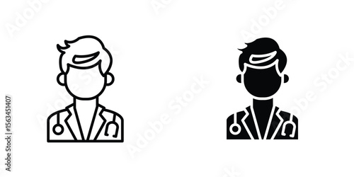 Doctor icon symbol logo graphic design element. EPS10