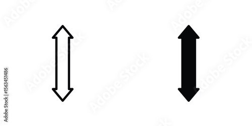 Double arrow icon symbol logo graphic design element. EPS10
