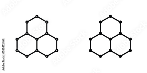 Graphene icon symbol logo graphic design element. EPS10