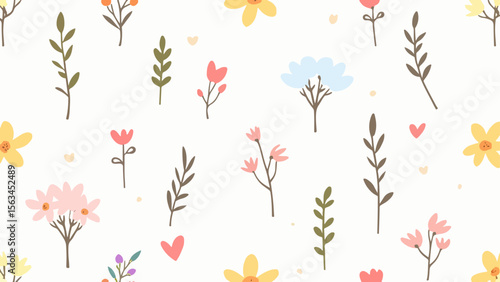 Seamless ornament wallpaper, retro background in vintage style.
