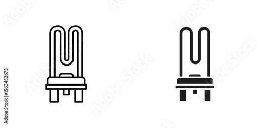 Heating element icon symbol logo graphic design element. EPS10