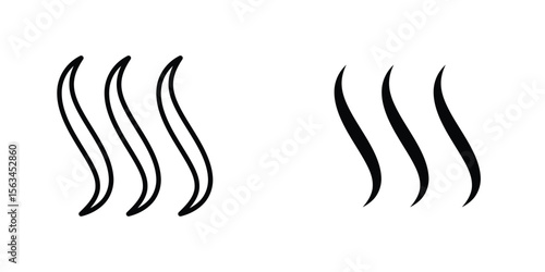 Hot icon symbol logo graphic design element. EPS10