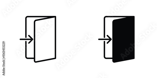 Inside icon symbol logo graphic design element. EPS10