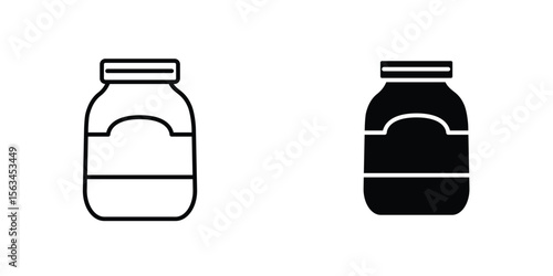 Jar icon symbol logo graphic design element. EPS10