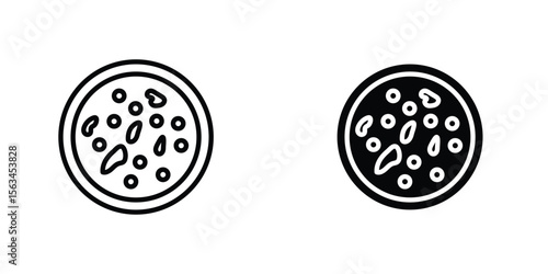 Leukemia icon symbol logo graphic design element. EPS10