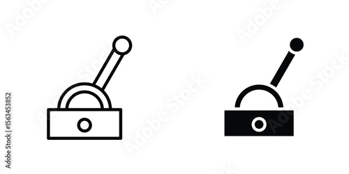 Lever icon symbol logo graphic design element. EPS10