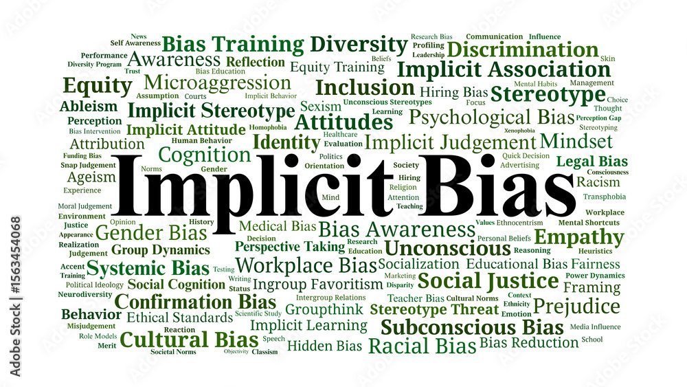 Photography Poster Implicit Bias Word Cloud | Wall Art | Abposters.com