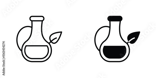 Massage oil icon symbol logo graphic design element. EPS10