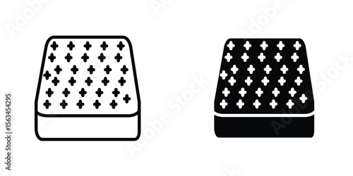 Mattress icon symbol logo graphic design element. EPS10