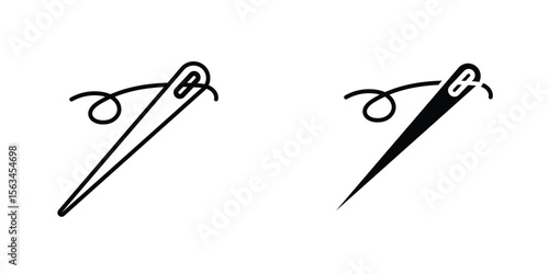 Needle icon symbol logo graphic design element. EPS10