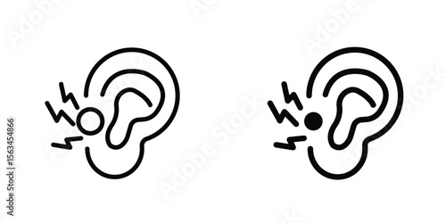 Otitis icon symbol logo graphic design element. EPS10