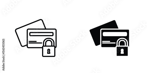 Payment security icon symbol logo graphic design element. EPS10