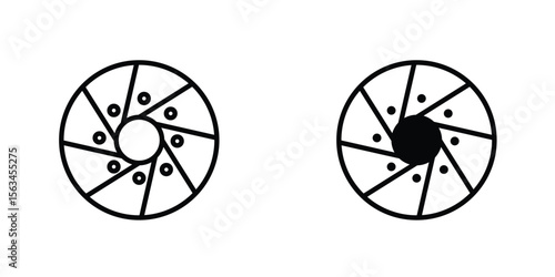 Perpetual motion icon symbol logo graphic design element. EPS10