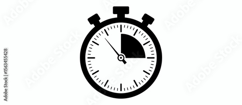 Stopwatch icon ticking timer, time, deadline, countdown, urgency, measurement