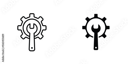 Productivity tools icon symbol logo graphic design element. EPS10