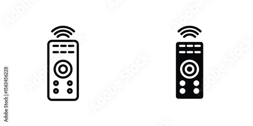 Remote control icon symbol logo graphic design element. EPS10
