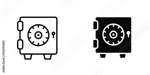 Safe icon symbol logo graphic design element. EPS10